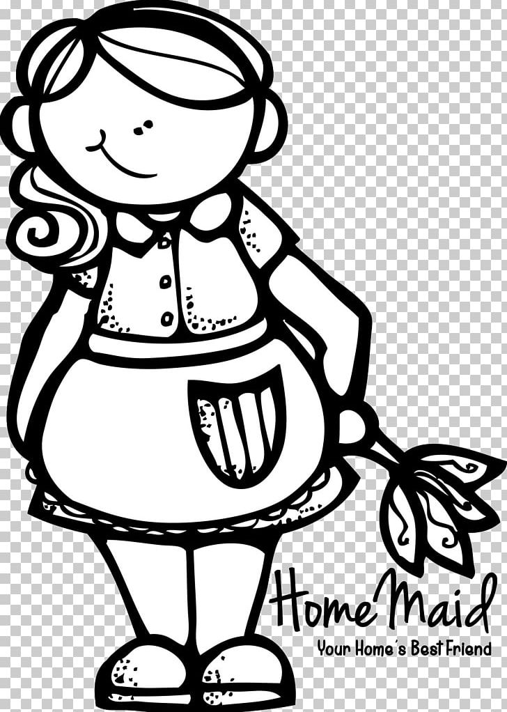 Cleaner Illustration Domestic Worker Maid PNG, Clipart, Arm, Art, Artwork, Black, Black And White Free PNG Download
