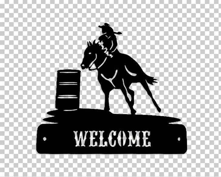 Mustang Barrel Racing English Riding Equestrian Stallion PNG, Clipart, Barrel, Barrel Racing, Black, Black And White, Brand Free PNG Download