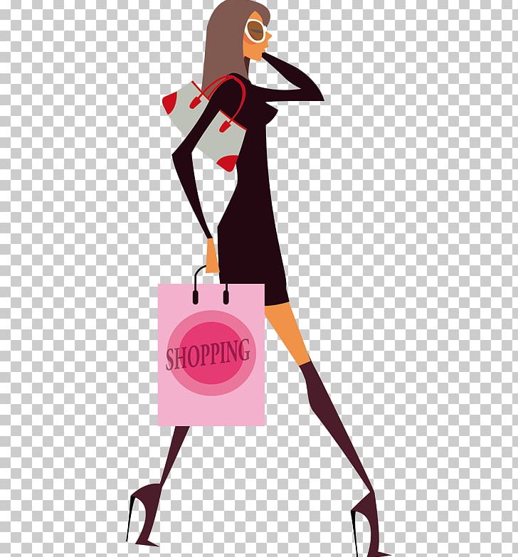 Shopping Sticker Paper PNG, Clipart, Art, Artwork, Bag, Class Reunion, Fictional Character Free PNG Download