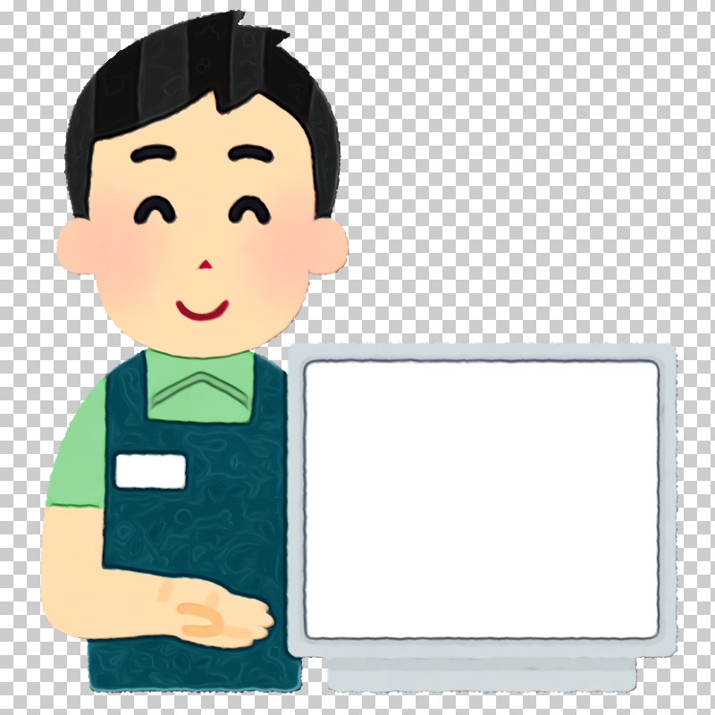 Cartoon Job White-collar Worker Gesture PNG, Clipart, Cartoon, Gesture, Job, Paint, Watercolor Free PNG Download