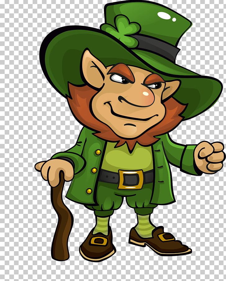 Saint Patrick's Day Leprechaun Treasure Clover PNG, Clipart, Art, Cartoon, Clover, Collage, Fictional Character Free PNG Download