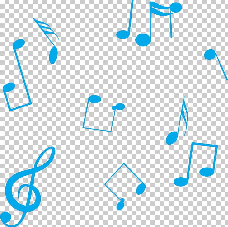 blue music notes png