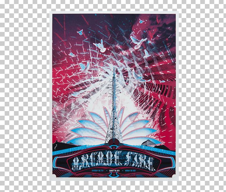 Poster Screen Printing Arcade Fire Concert PNG, Clipart, Advertising, Arcade Fire, Chicago, Chicago Theatre, Concert Free PNG Download