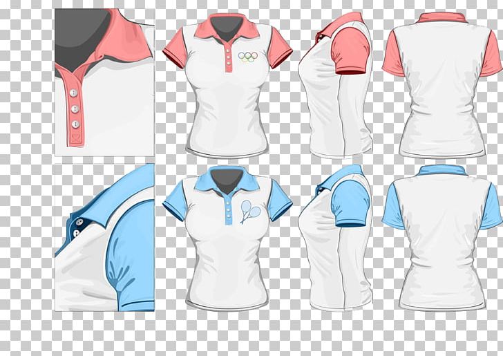 T-shirt Sleeve Polo Shirt Female PNG, Clipart, Clothing, Collar, Fashion, Fashion Design, Hand Free PNG Download