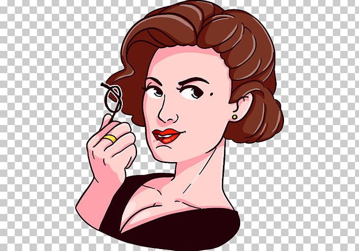 Twin Peaks Sticker Telegram VK Serial PNG, Clipart, Download, Face, Fictional Character, Girl, Hair Free PNG Download