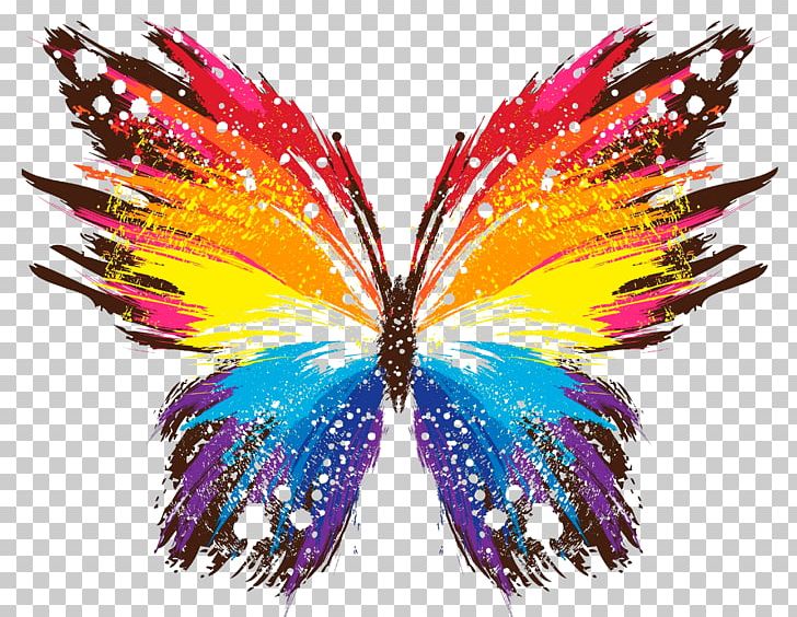 Butterfly Painting Drawing Desktop PNG, Clipart, Abstract Art, Art, Butterfly, Color, Colorful Free PNG Download