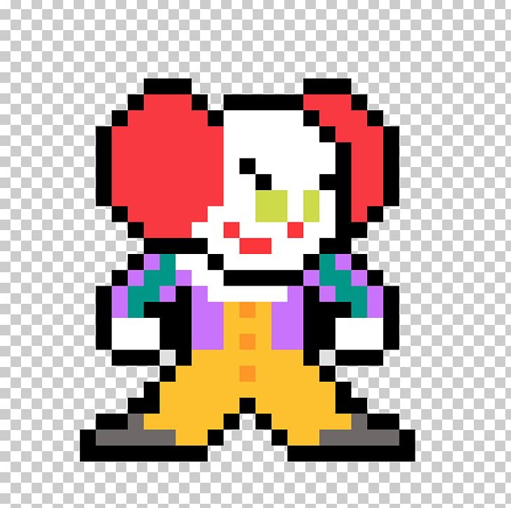 It Pixel Art Clown PNG, Clipart, Area, Art, Bead, Character, Clown Free PNG Download