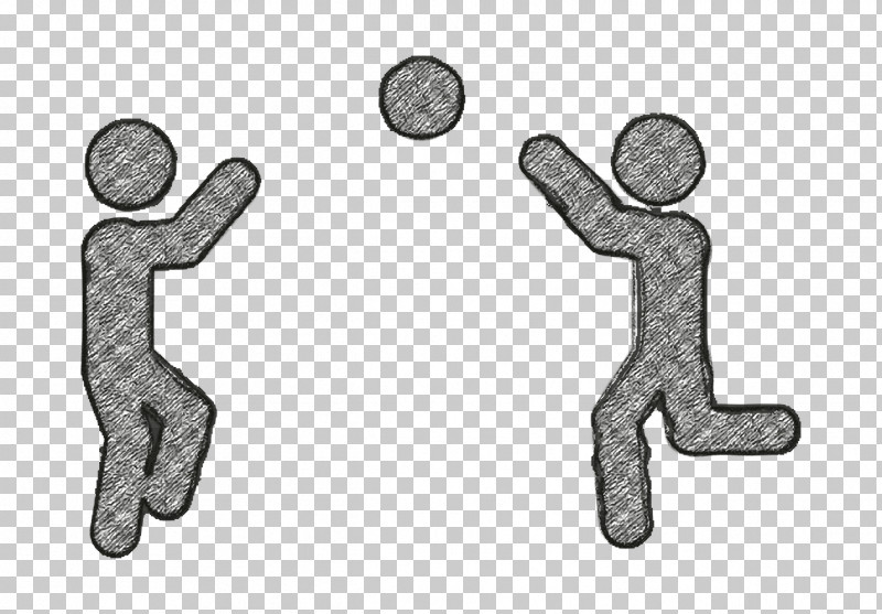 Sports Icon Playing Icon Handball Icon PNG, Clipart, Ball Icon, Black And White, Hm, Joint, Line Art Free PNG Download