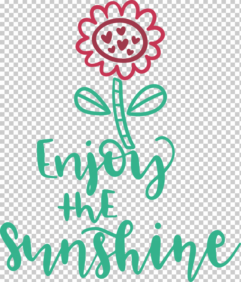 Sunshine Enjoy The Sunshine PNG, Clipart, Behavior, Floral Design, Flower, Happiness, Line Free PNG Download