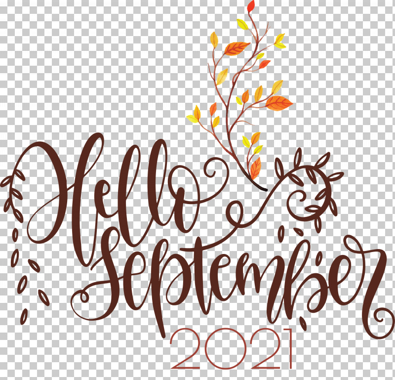 Hello September September PNG, Clipart, Branching, Calligraphy, Flower, Geometry, Hello September Free PNG Download