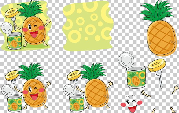 Pineapple Q-version Illustration PNG, Clipart, Auglis, Bromeliaceae, Can, Cartoon, Cuisine Free PNG Download