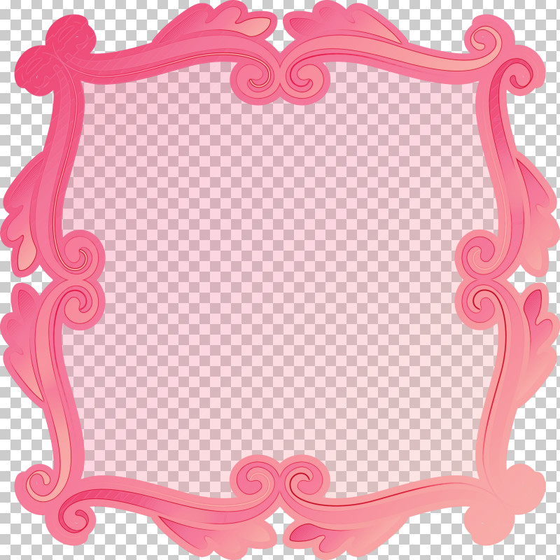 Picture Frame PNG, Clipart, Paint, Picture Frame, Pink, Square Frame, Watercolor Free PNG Download