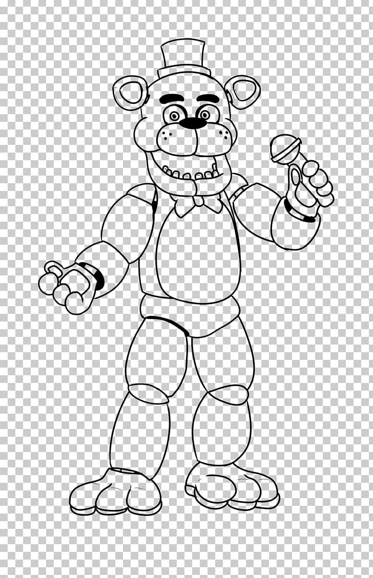 Five Nights At Freddy's: Sister Location Line Art Five Nights At Freddy's 2 Drawing PNG, Clipart, Angle, Arm, Black, Black And White, Carnivoran Free PNG Download