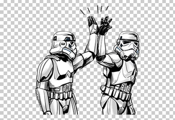 Anakin Skywalker Stormtrooper Star Wars Sticker Iden Versio PNG, Clipart, Anakin Skywalker, Arm, Art, Black And White, Cartoon Free PNG Download