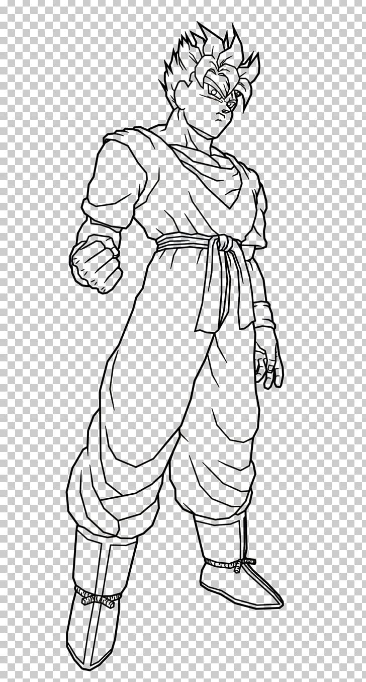 Gohan Trunks Goku Vegeta Super Saiya PNG, Clipart, Angle, Arm, Artwork, Black And White, Cartoon Free PNG Download