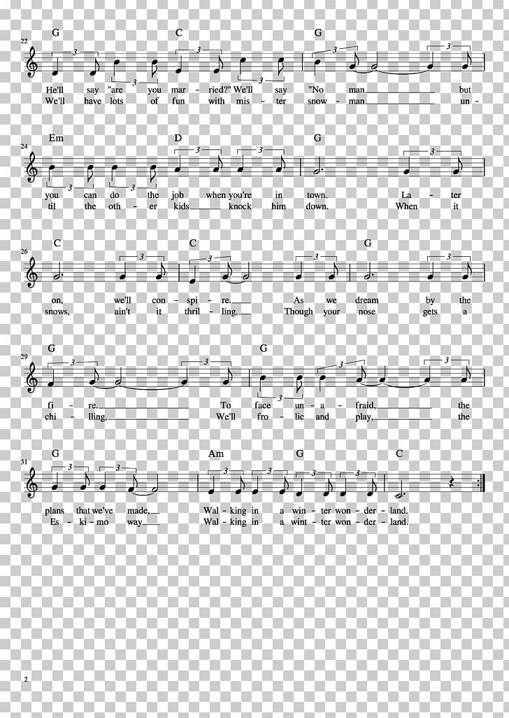 Winter Wonderland Sheet Music Chord Lead Sheet PNG, Clipart, Angle, Area, Black And White, Chord, Diagram Free PNG Download