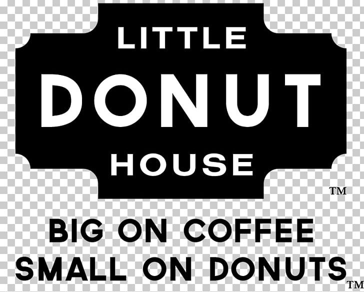 Donuts Little Donut House Breakfast Cafe Restaurant PNG, Clipart, Angle, Area, Black, Black And White, Brand Free PNG Download