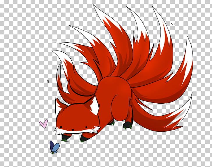 Nine-tailed Fox Kitsune Drawing Japanese Folklore PNG, Clipart, Animals, Art, Blood, Computer Wallpaper, Drawing Free PNG Download