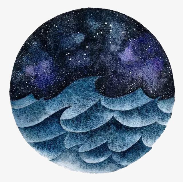 Watercolor Starry Sky PNG, Clipart, Blue, Color, Decoration, Hand, Hand Painted Free PNG Download