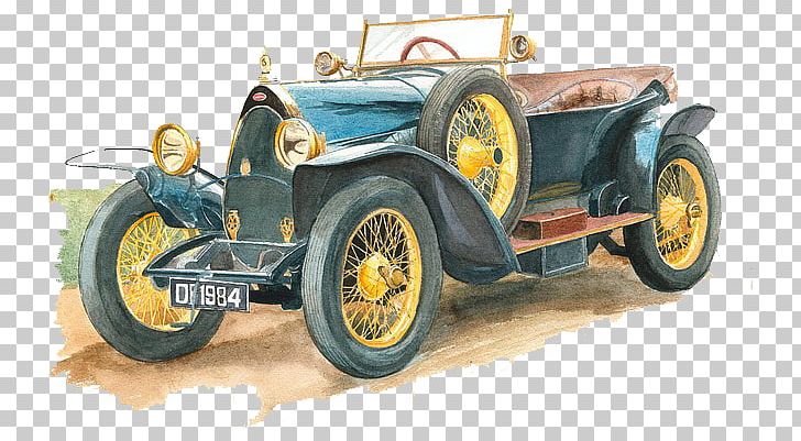 Jigsaw Puzzle Drawing Watercolor Painting Pencil PNG, Clipart, Antique Car, Automotive Design, Car, Crayon, Miscellaneous Free PNG Download