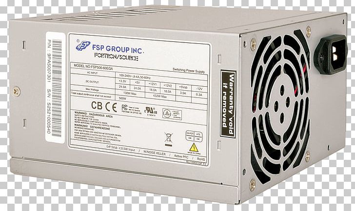 Power Converters Power Supply Unit FSP Group FSP 500-60APN Power Supply PNG, Clipart, 12 V, Ac Adapter, Airbus A318, Atx, Computer Component Free PNG Download