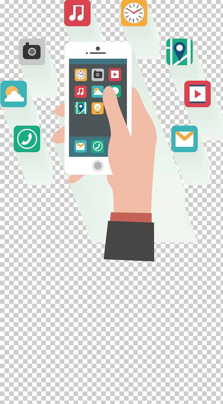 Mobile App Development Smartphone Flat Design PNG, Clipart, Android, Brand, Communication, Communication Device, Electronic Device Free PNG Download