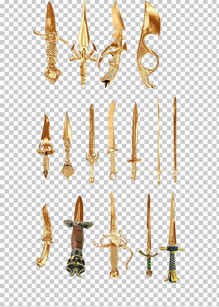 Knife Sword Weapon PNG, Clipart, Arms, Brass, Dao, Feel, Gold Free PNG Download
