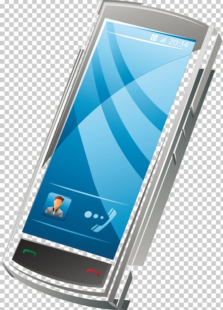 Feature Phone Smartphone Mobile Phone PNG, Clipart, Andro, Cell Phone, Electric Blue, Electronic Device, Gadget Free PNG Download