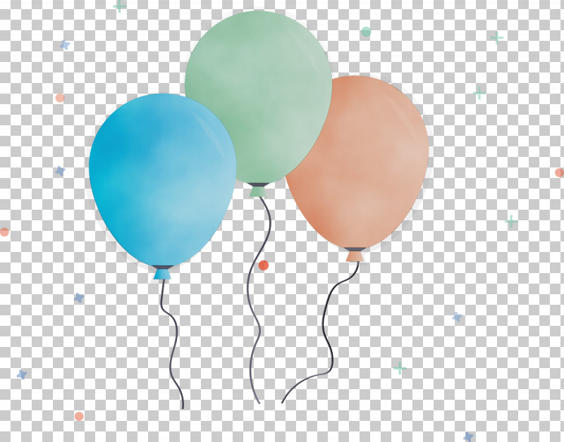 Balloon Turquoise Party Supply Aqua PNG, Clipart, Aqua, Balloon, Birthday, Paint, Party Supply Free PNG Download