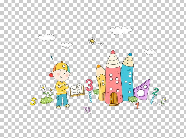 Childhood Cartoon Illustration PNG, Clipart, Child, Colored Pencil, Color Pencil, Computer Wallpaper, Creative Free PNG Download