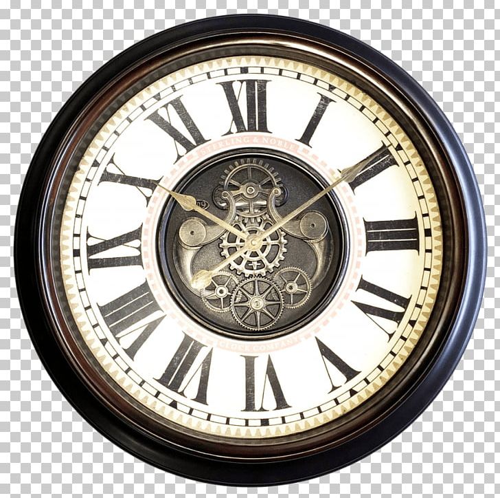 Oversized Metal 37" Wall Clock Window Antique Oversized 45" Wall Clock PNG, Clipart, Antique, Brass, Clock, Gear, Home Accessories Free PNG Download