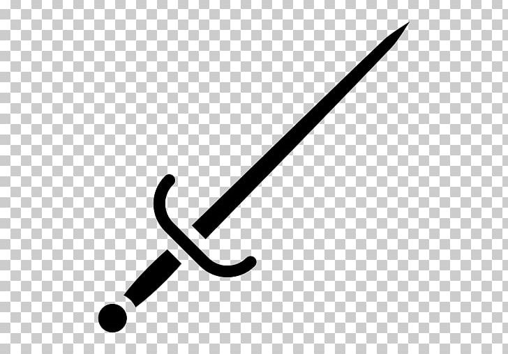 Sword White PNG, Clipart, Black And White, Blade, Cold Weapon, Line, Sports Equipment Free PNG Download