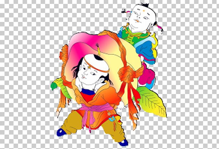 Chinese New Year Sudhana 金童玉女 Fuwa Child PNG, Clipart, Art, Cartoon, Child, Chinese New Year, Fiction Free PNG Download