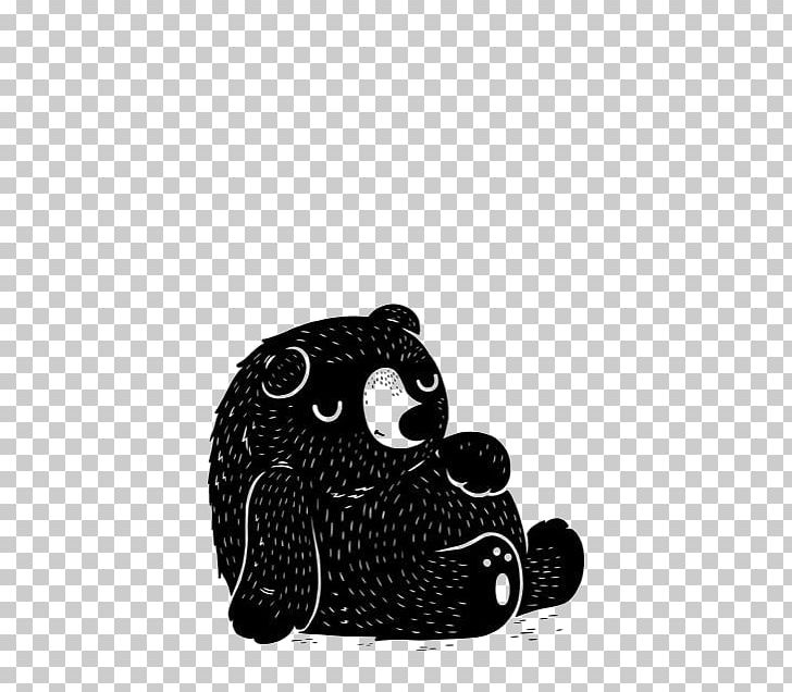 Black And White Chez Les Ours Bear PNG, Clipart, Animals, Background Black, Bear, Black, Black Background Free PNG Download
