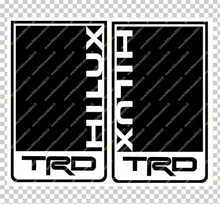 Toyota Hilux Off-road Vehicle Sticker PNG, Clipart, Black, Black And White, Black M, Brand, Cars Free PNG Download