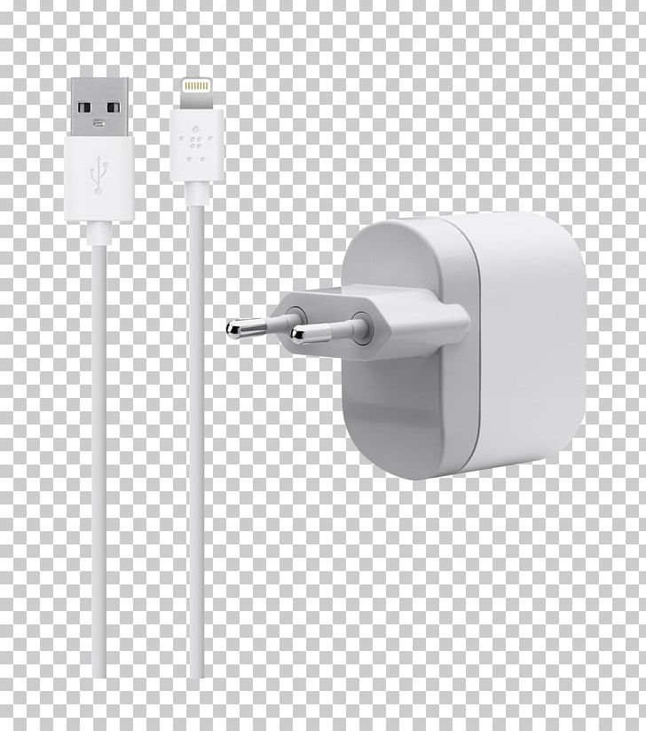 Battery Charger Lightning AC Adapter Belkin Electrical Cable PNG, Clipart, Ac Adapter, Angle, Apple, Battery Charger, Belkin Free PNG Download