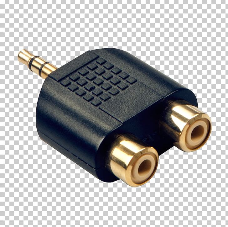 Adapter RCA Connector Phone Connector Stereophonic Sound Audio PNG, Clipart, Adapter, Angle, Audio, Electrical Cable, Electronics Accessory Free PNG Download