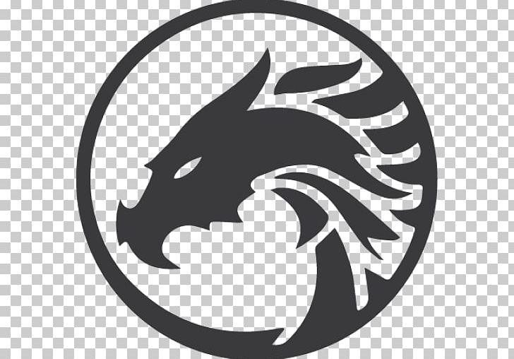 Logo Dragon Graphic Design PNG, Clipart, Black, Black And White, Carnivoran, Cat, Cat Like Mammal Free PNG Download