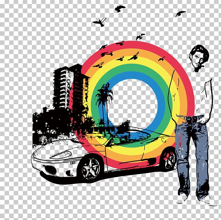 T-shirt Cartoon Illustration PNG, Clipart, Automotive, Car, Compact Car, Encapsulated Postscript, Happy Birthday Vector Images Free PNG Download