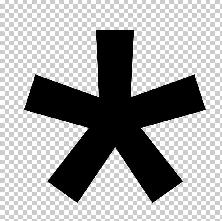 Asterisk PNG, Clipart, Angle, Arrow, Asterisk, Black And White, Character Free PNG Download