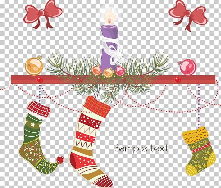 Christmas Stocking E-card Christmas Card Illustration PNG, Clipart, Christmas Border, Christmas Card, Christmas Decoration, Christmas Eve, Christmas Frame Free PNG Download