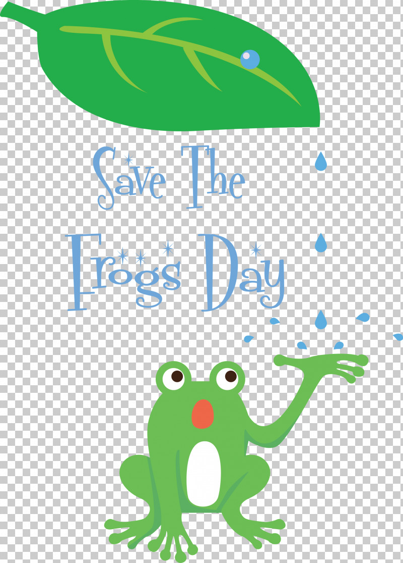 Save The Frogs Day World Frog Day PNG, Clipart, Beak, Cartoon, Frogs, Green, Leaf Free PNG Download