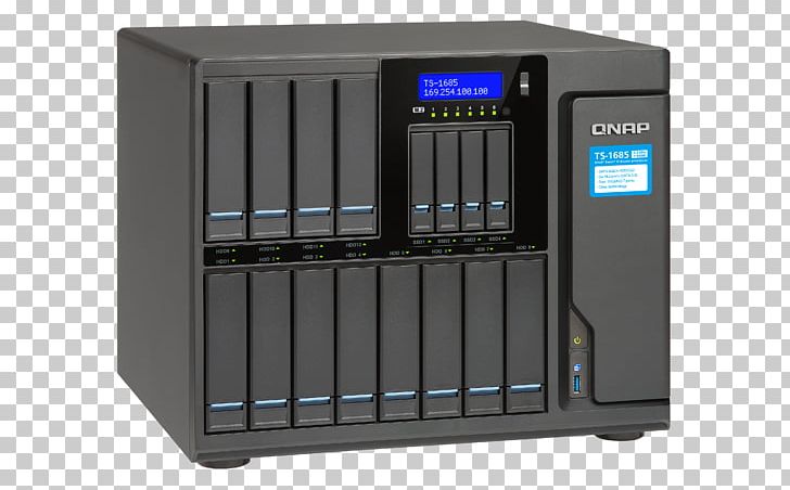 High-capacity 16-bay Xeon D Super NAS QNAP TS-1685-D QNAP TS-1685 NAS Server PNG, Clipart, 10 Gigabit Ethernet, Data Storage, Electronic Device, Intel Xeon, Iscsi Free PNG Download