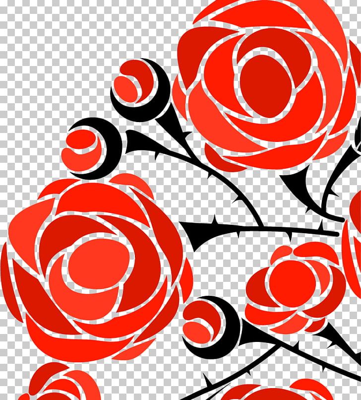 Flower Euclidean Garden Roses PNG, Clipart, Area, Art, Artwork, Black And White, Bud Free PNG Download