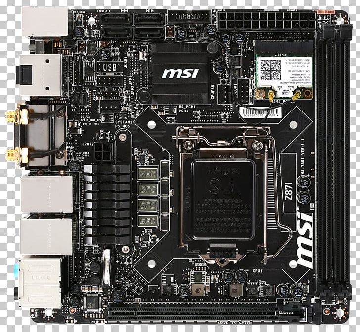 MSI Z97I AC PNG, Clipart, Computer, Computer Component, Computer Hardware, Computer System Cooling Parts, Cpu Free PNG Download