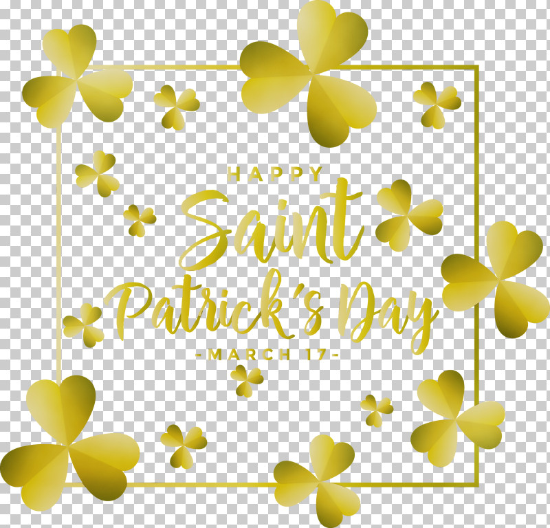 Yellow Leaf Font Plant Greeting Card PNG, Clipart,  Free PNG Download