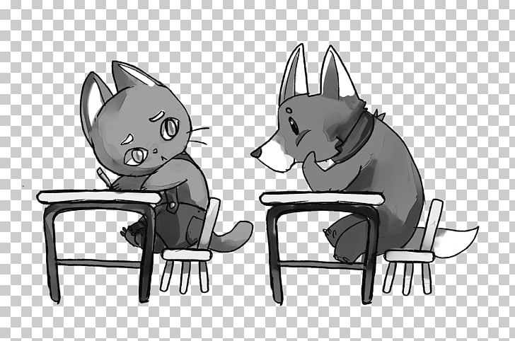 Dog Cat Sketch PNG, Clipart, Animals, Artwork, Black, Black And White, Canidae Free PNG Download