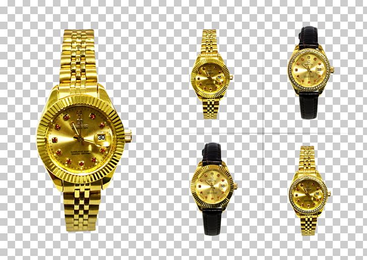 Clock Watch Strap Gold PNG, Clipart, Bling Bling, Clock, Female, Gold, Jewellery Free PNG Download