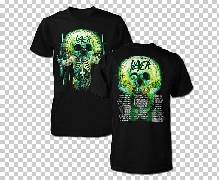T-shirt Sleeve Skull Font PNG, Clipart, Active Shirt, Brand, Clothing, Green, Repentless Free PNG Download