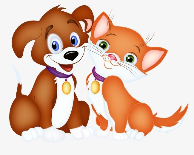 cats and dogs clip art free